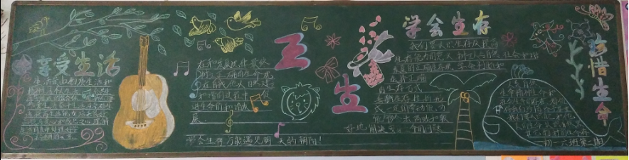 初一"三生教育"黑板报评比结果